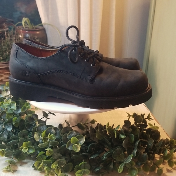 Black Leather Timberland Shoes - Picture 4 of 9